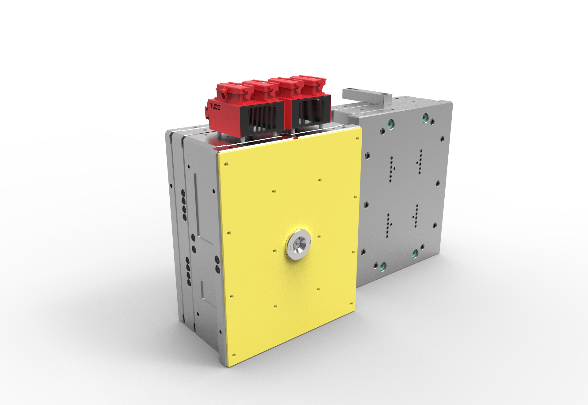 Castle Container_4 Cavity_Battery Part Mould-image